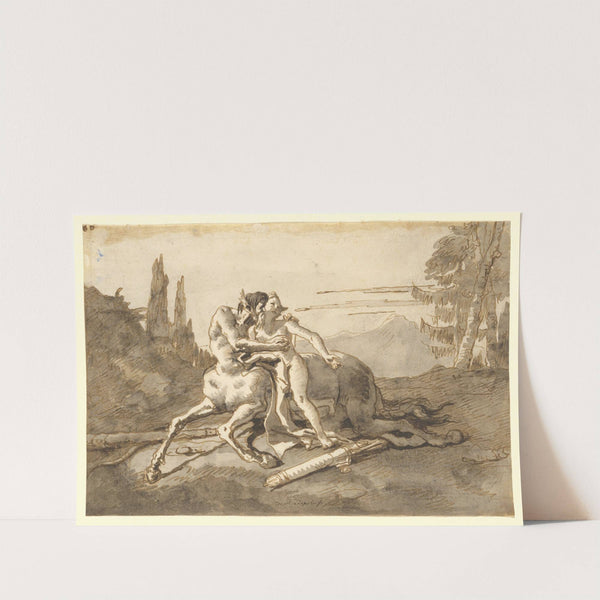 Centaur Embracing Nymph in a Wild Landscape (ca. 1771–91) by Giovanni Domenico Tiepolo