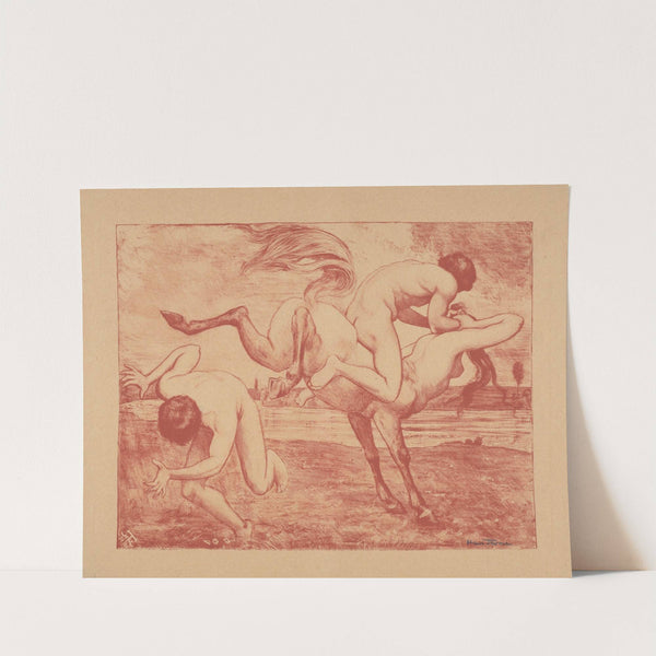 Centauride Taken Captive (1897) by Hans Thoma