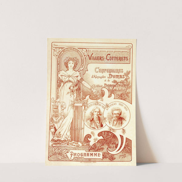 Centenaires d’Alexandre Dumas et de Ch. Albert Demoustier (1902) by J. Delinge
