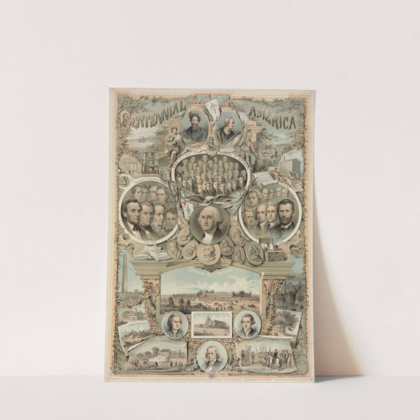 Centennial America (1876) by Armstrong & Co. Lith.