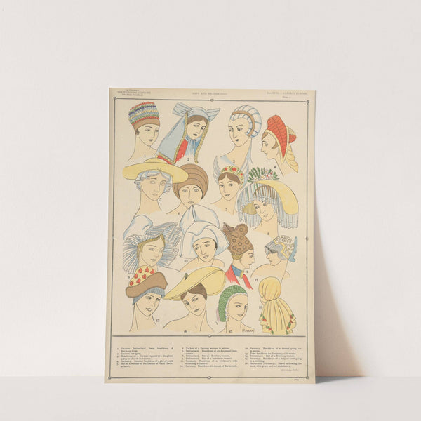 Central Europe - Hats and headdresses by Paul Louis de Giafferri