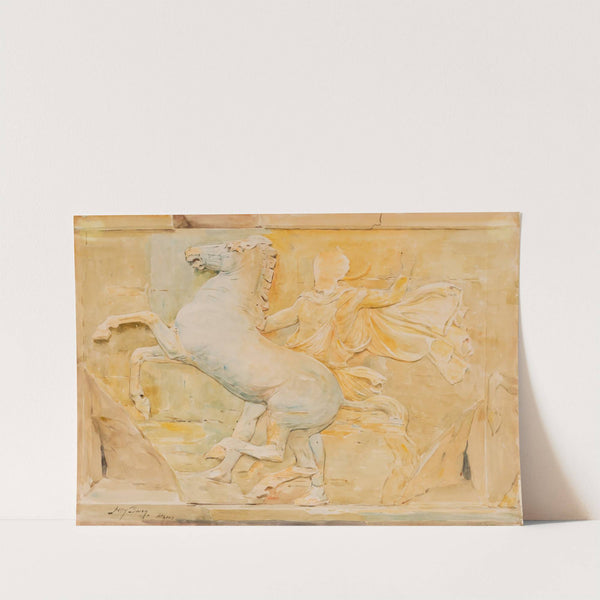 Central Metope of the Frieze of Phidias, Parthenon (ca. 1909-1912) by Henry Bacon