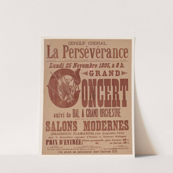 Cercle choral, La Persévérance (1895) by Imp. Berghmans