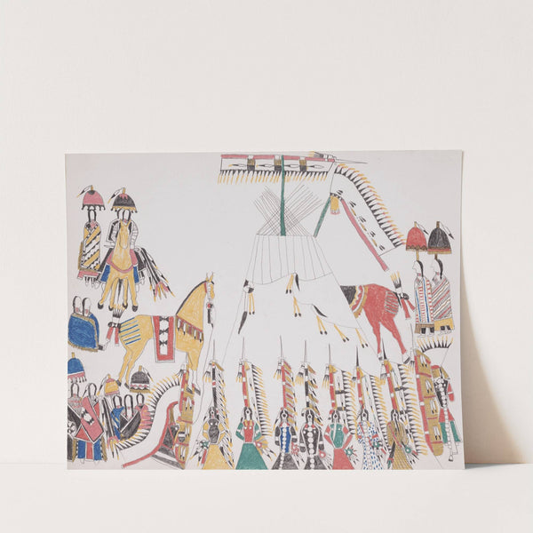 Ceremonial Scene by Howling Wolf