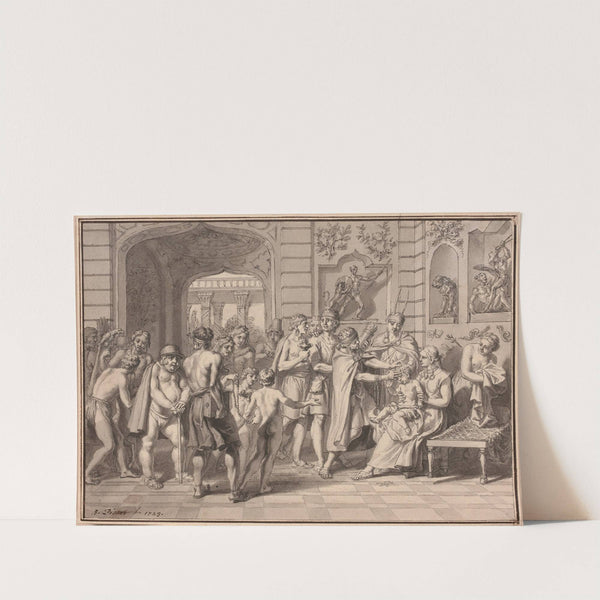 Cérémonie du baptême et de la coupe des cheveux des enfants chez les Incas by Bernard Picart