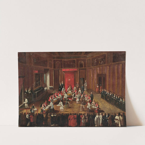 Ceremony of the Agnus Dei celebrated by Pope Clemens XI by Alessandro Piazza