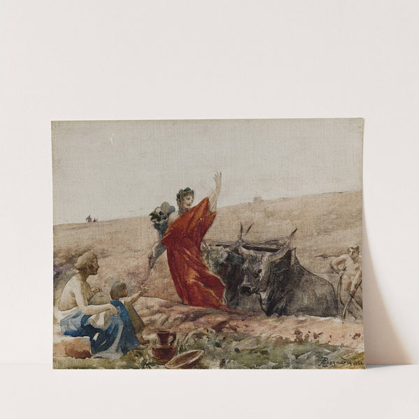 Cérès – L’Abondance encourageant le Travail (1880) by Albert Besnard