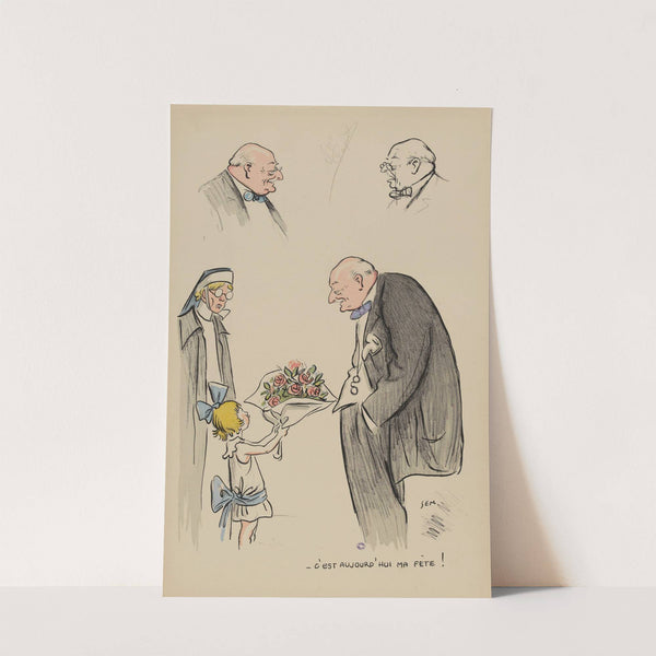 C’est aujourd’hui ma fête ! (1923) by Georges Goursat (Sem)