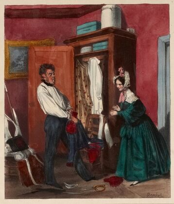 C’est bien long une faction, quand on n’a pas dormi (1835)