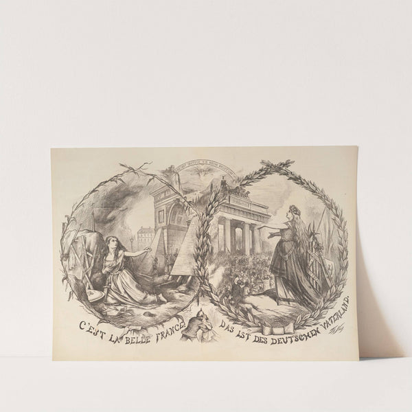 C’est la belle France — Das ist des Deutschen Vaterland (1871) by Thomas Nast