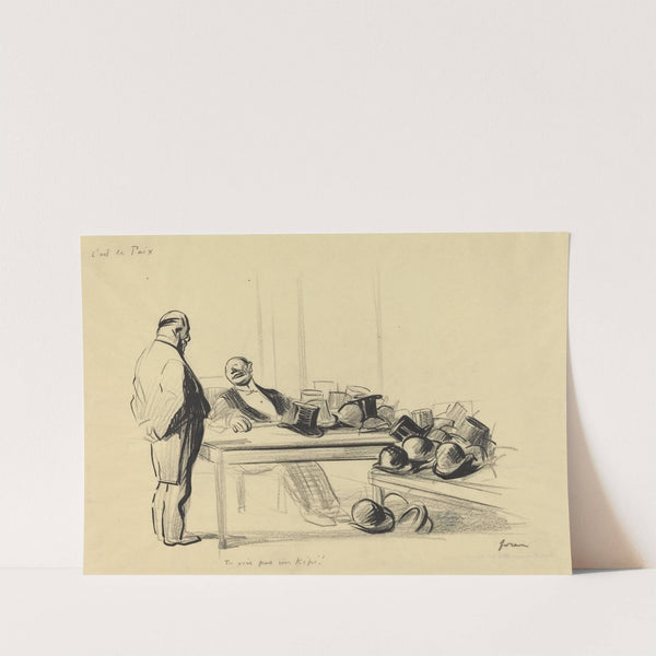 C’est la Paix. Tu vois pas un kepi! (c. 1919) by Jean-Louis Forain