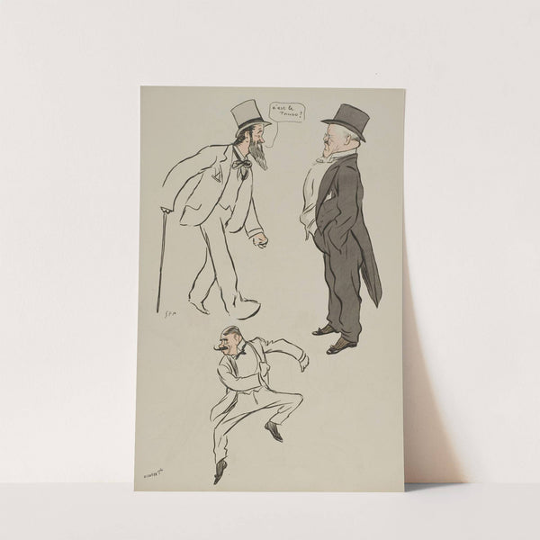 C’est le tango ; comte Louis de l’Aigle, M Martell, Lysis Denaint (1913) by Georges Goursat (Sem)