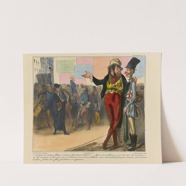 C’est tout de même flatteur d’avoir fait tant d’élèves (1836-1838) by Honoré Daumier