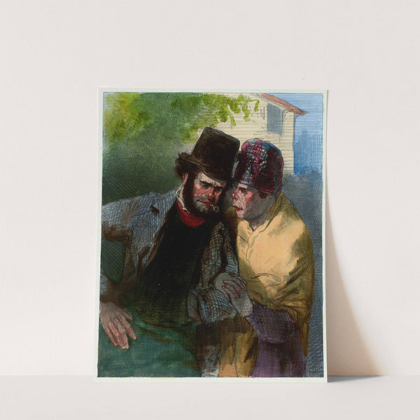 C’est-y-toi, dis Majesté, qu’aurait jamais le coeur de ficher tant de coups by Paul Gavarni