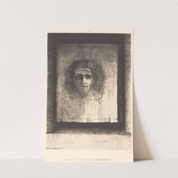 C'etait un voile, un empriente (It was a veil, an imprint) by Odilon Redon