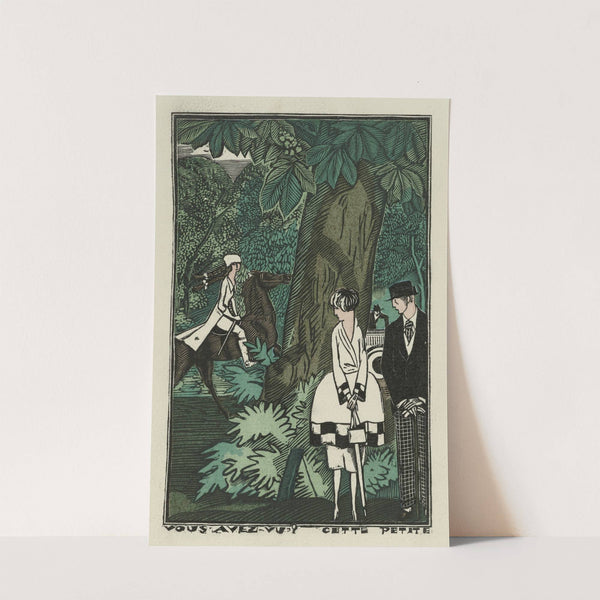 Cette petite ; Robe de promenade en Parquetine de Rodier (1920) by Fernand Siméon