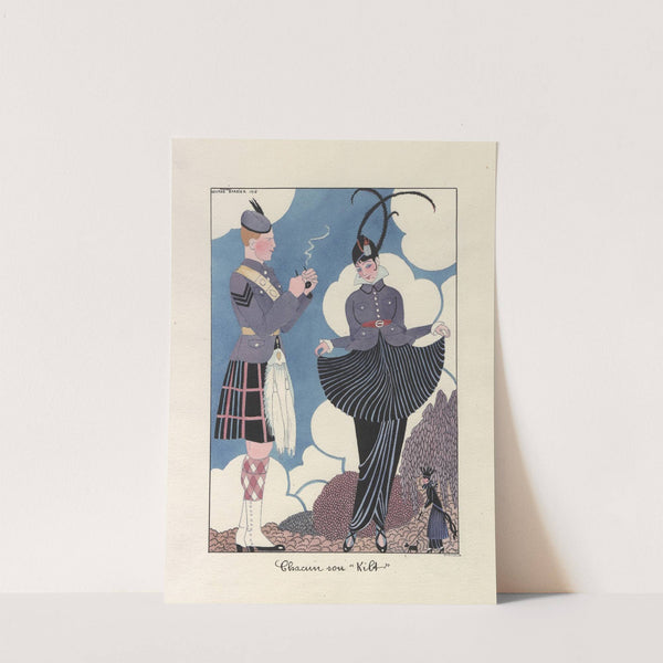 Chacun son kilt (1914-1915) by George Barbier