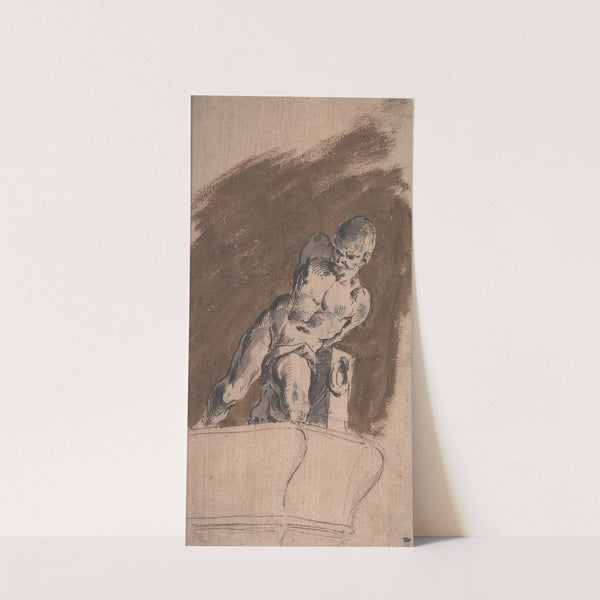 Chained Nude Prisoner, after Pietro Tacca by Pietro Antonio Novelli