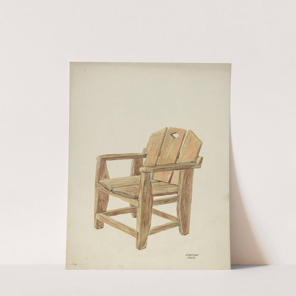 Chair (c. 1938) by Majel G. Claflin