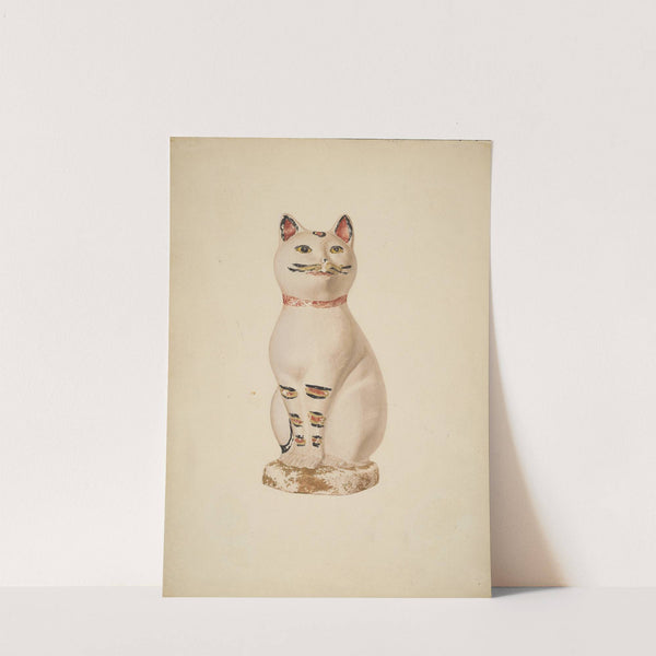 Chalkware Cat by Betty Fuerst