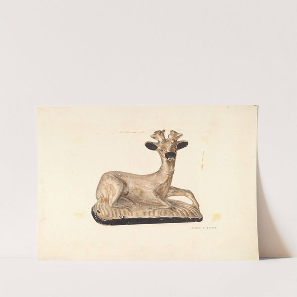 Chalkware Deer by Milton Bevier