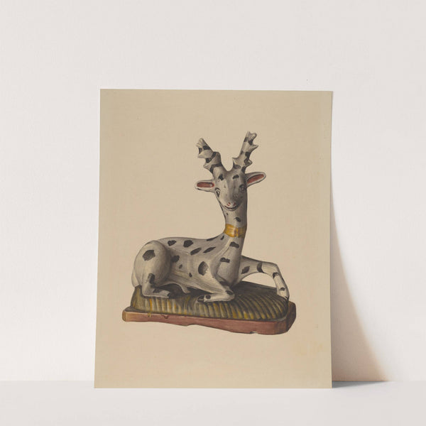 Chalkware Deer by Mina Lowry