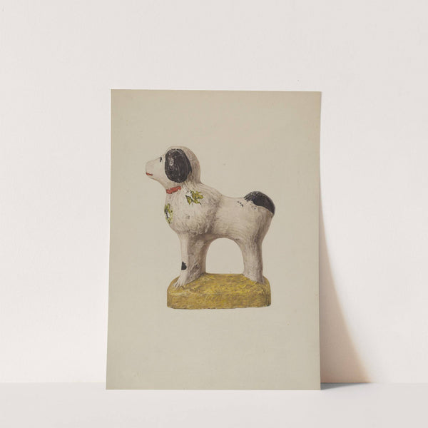Chalkware Dog (c. 1940) by Zabelle Missirian