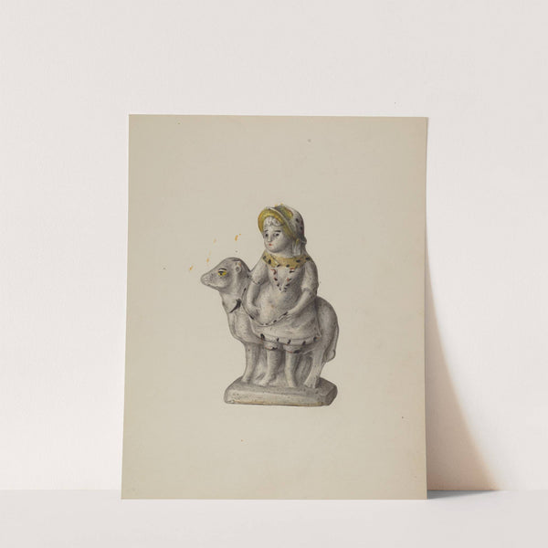 Chalkware Figure by Mina Lowry