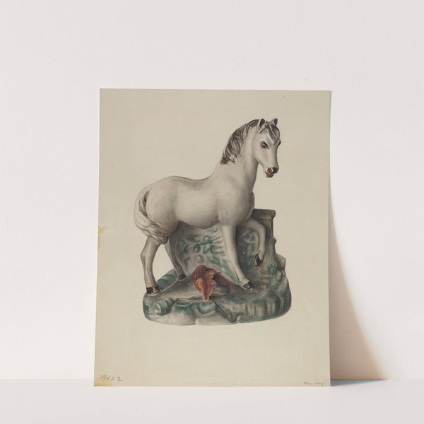 Chalkware Horse by Mina Lowry