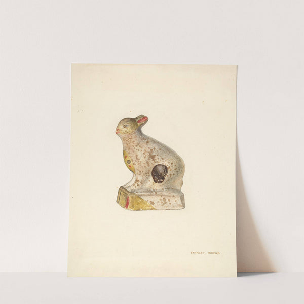 Chalkware Rabbit by Stanley Mazur