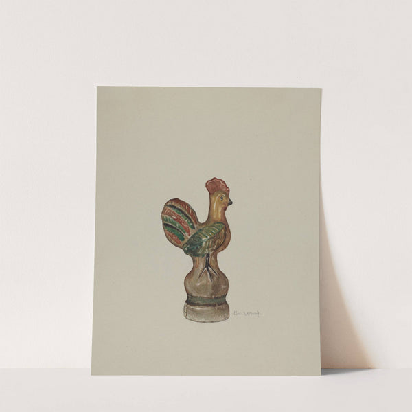 Chalkware Rooster by Elmer R. Kottcamp