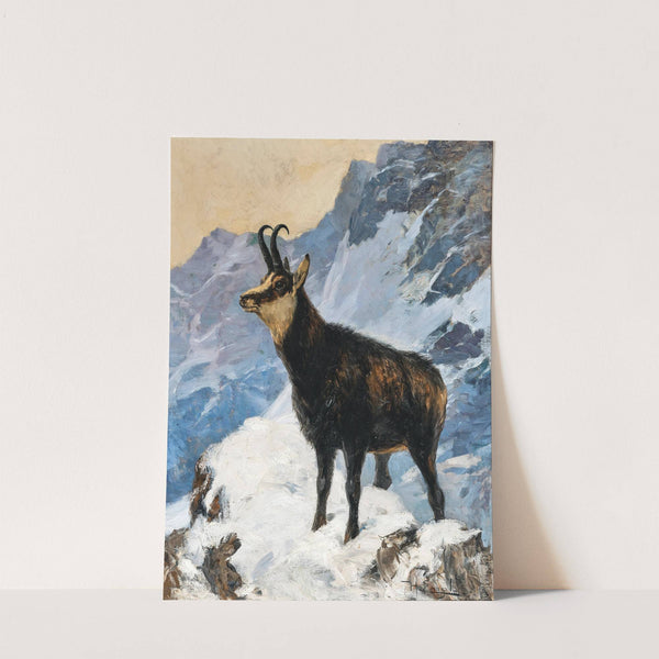Chamois High in the Mountains by Hugo Engl