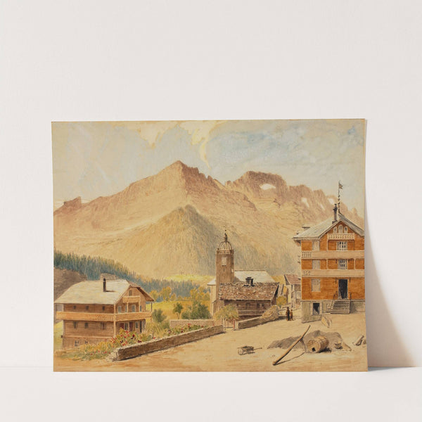 Champery And Mt. Bounaveau, Switzerland by Miner Kilbourne Kellogg