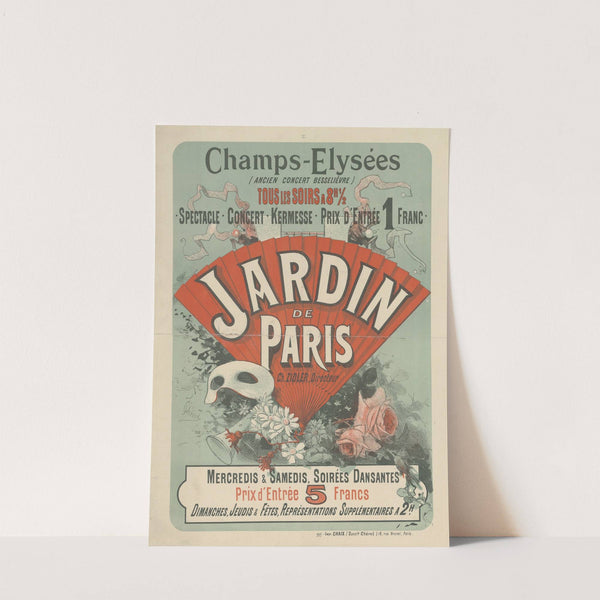 Champs-Elysées (ancien Concert Besselièvre), Jardin de Paris, Ch. Zidler (1884) by Jules Chéret