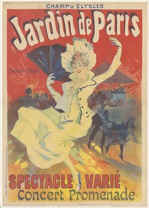 Champs-Elysées. Jardin de Paris. Direction Jh Oller. Spectacle varié Concert Promenade (1899)