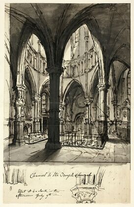 Chancel to the Temple Church (c. 1809)