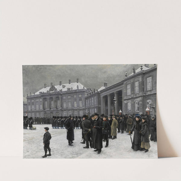 Changing of the guard at Amalienborg Palace by Paul Fischer