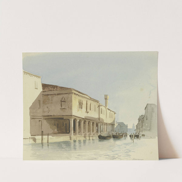 Channel section in Murano by Carl Theodor Reiffenstein