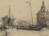 Channel with fishing boats