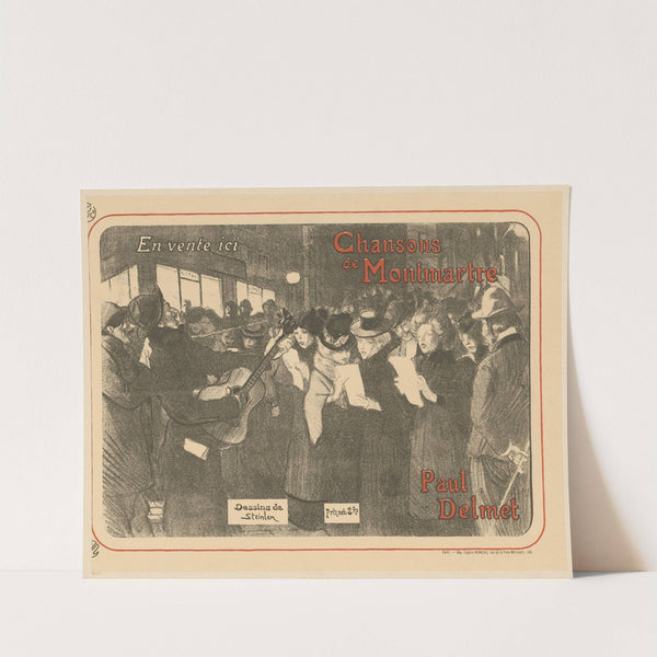 Chansons de Montmartre. Paul Delmet (1899) by Théophile Alexandre Steinlen
