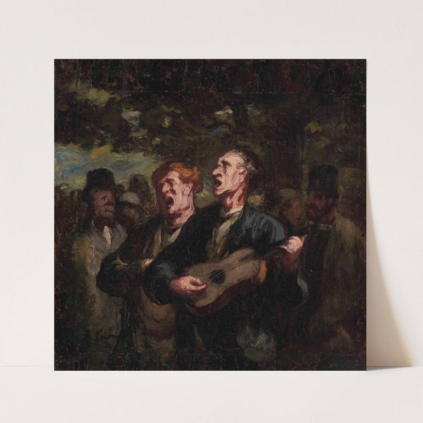 Chanteurs Ambulants (‘buskers’) (1856-1862) by Honoré Daumier