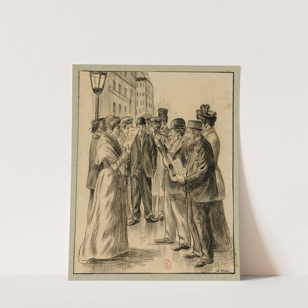 Chanteurs et musiciens ambulants (1895) by F. Séguin