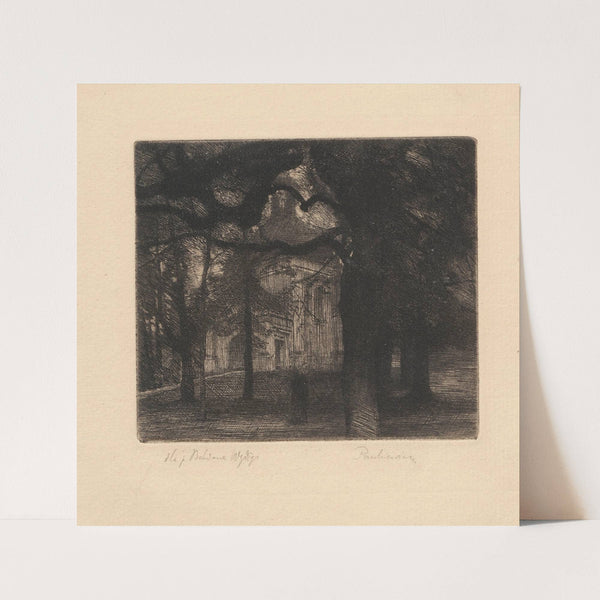 Chapel in a park (1897) by Józef Pankiewicz