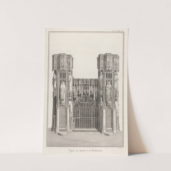 Chapel of Henry V at Westminster by James Basire the younger