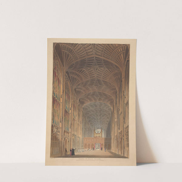 Chapel of King’s College. (1815) by Joseph Constantine Stadler