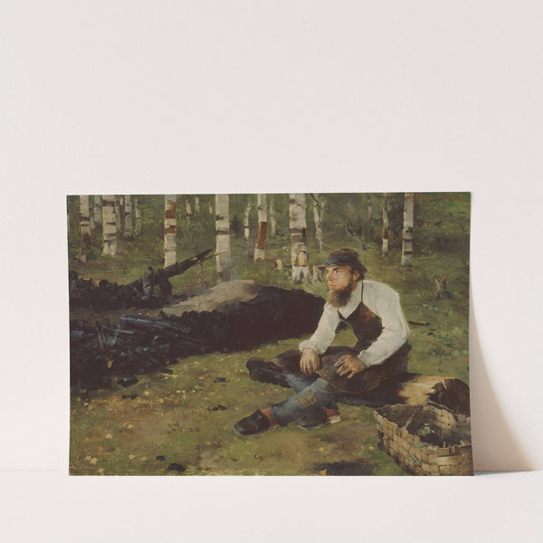 Charcoal Burner by Helene Schjerfbeck