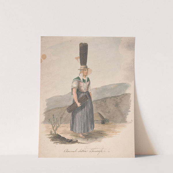 Charcoal seller, Tenerife (1825) by Alfred Diston