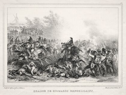 Charge de Hussards Républicains (1832)
