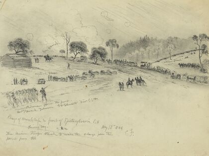 Charge of Hancock’s Corps in front of Spottsylvania Court House