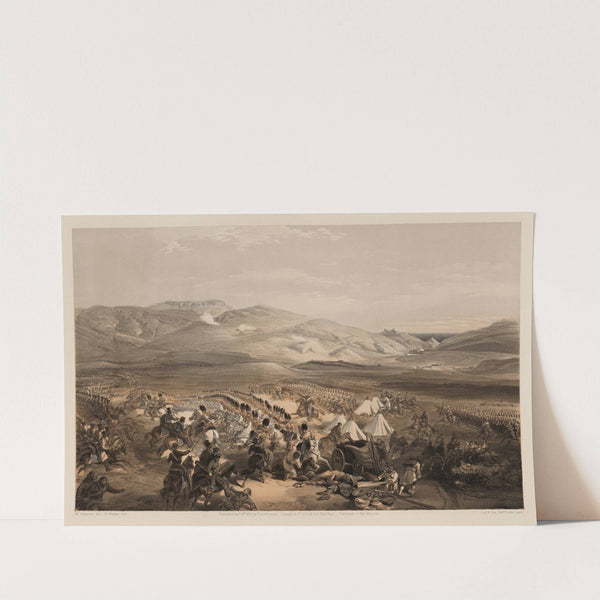 Charge of the heavy cavalry brigade, 25th Octr. 1854 (1855) by William Simpson